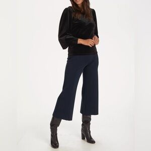 Women’s‎ PART TWO ILISANASPW wide crop black trousers size XS NWT